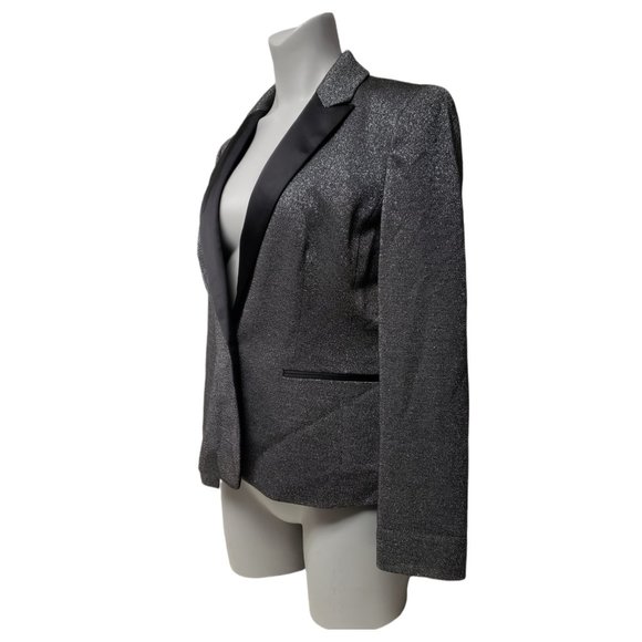 Nipon Boutique metallic gray blazer . size 12 - Picture 3 of 8